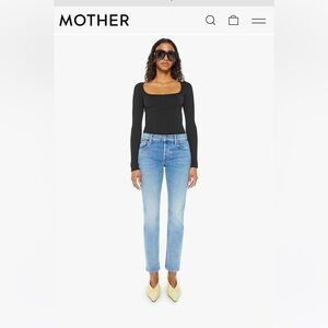 Mother- mid-rise Hiker Hover in Full Moon